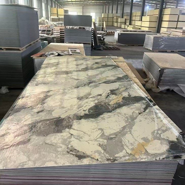 Superior High-gloss UV Laminate PVC Marble Boards suppliers